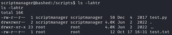 Scripts directory