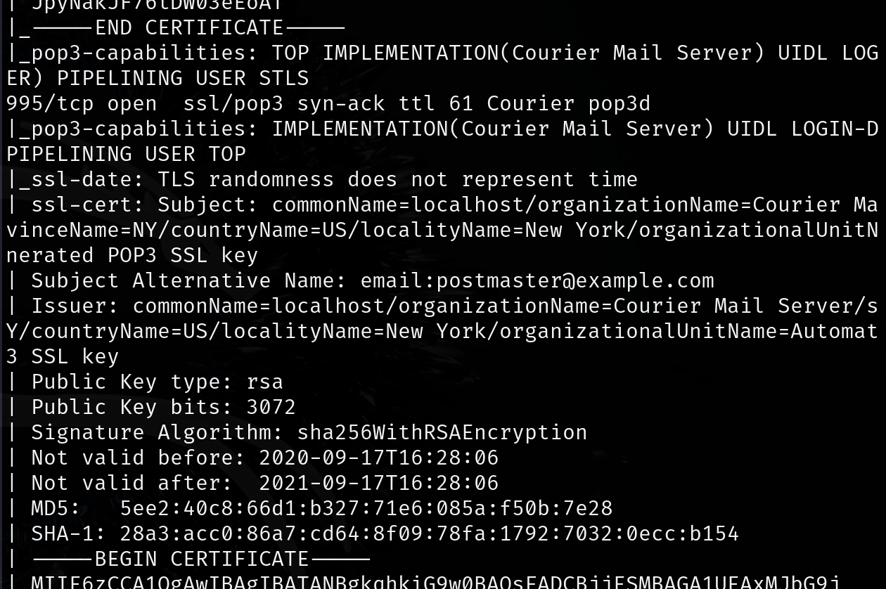 Nmap continued