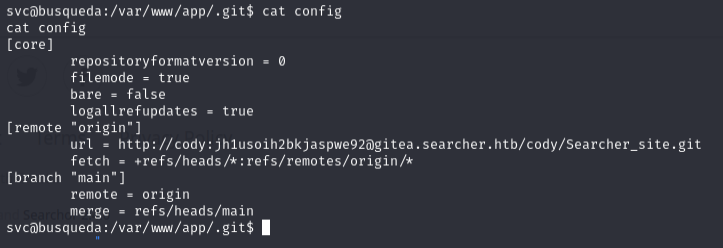 Config with password