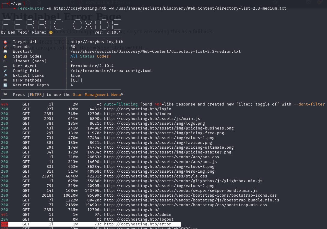 Directory enumeration