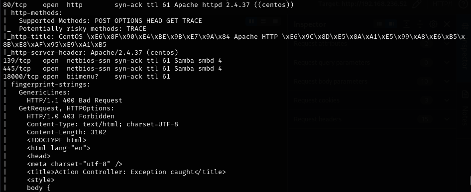 Nmap results continued