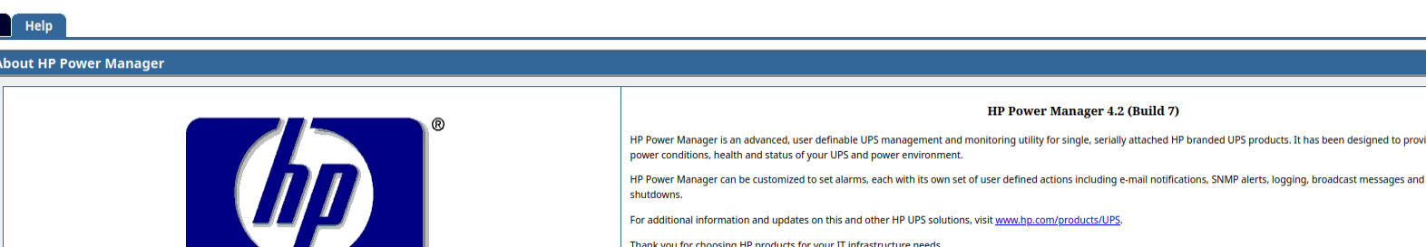 HP Power Manager login