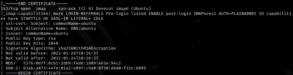 Nmap continued