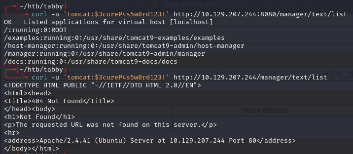 Manager text interface